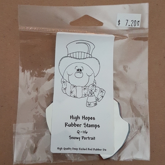 High Hope's Rubber Stamp Snowy Portrait